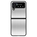Samsung Galaxy Z Flip4 Stainless Steel Hybrid Case - Silver