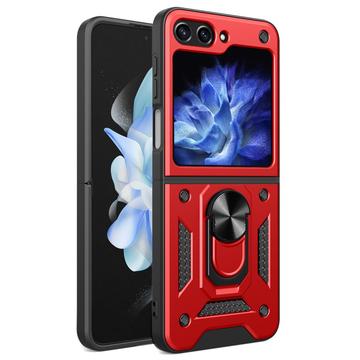 Samsung Galaxy Z Flip6/Z Flip7 FE Hybrid Case with Ring Holder - Red