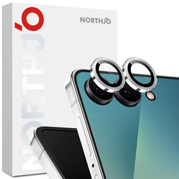 Samsung Galaxy Z Flip7 Northjo Camera Lens Protector Set - Silver