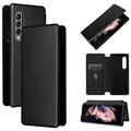 Samsung Galaxy Z Fold3 5G Flip Case - Carbon Fiber - Black