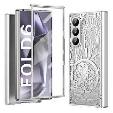 Samsung Galaxy Z Fold6 Mechanical Legend Electroplated Plastic Case - Silver