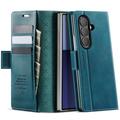 Samsung Galaxy Z Fold7 Caseme 033 Calf Texture Wallet Case with RFID Blocking - Green