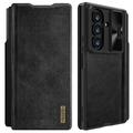 Samsung Galaxy Z Fold7 Nillkin Qin Pro Flip Case - Black