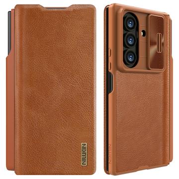 Samsung Galaxy Z Fold7 Nillkin Qin Pro Flip Case - Brown