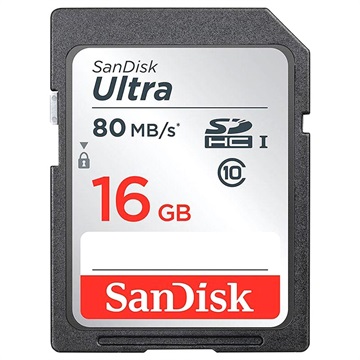 SanDisk Ultra SDHC Memory Card SDSDUNC-016G-GN6IN - 16GB