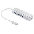 Sandberg Saver USB-C / 4 x USB-A Hub - USB 3.0 - White