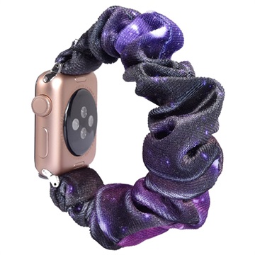 Scrunchie Apple Watch Series Ultra 2/Ultra/9/8/SE (2022)/7/SE/6/5/4/3/2/1 Strap - 49mm/45mm/44mm/42mm - Deep Purple