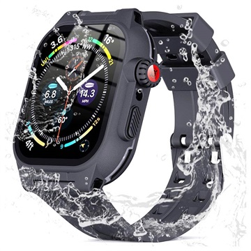 Shellbox Apple Watch Series 9/8/7 Waterproof Case - 45mm - Black