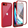 iPhone 7/8/SE (2020)/SE (2022) Shine&Protect 360 Hybrid Case - Red / Clear