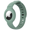 Shockproof Apple AirTag Silicone Wristband - Green