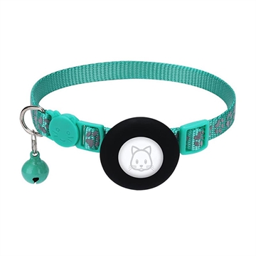 Apple AirTag 1/2 Silicone Case with Reflective Pet Collar - Green