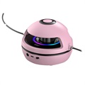 Skipping Rope Machine with Bluetooth Speaker and LED Light - Pink