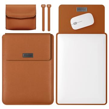 Slim Fit 3-in-1 Universal Protective Sleeve for Tablet/Laptops - 13" - Brown