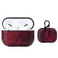 Snakeskin Series Textured AirPods Pro Case - Red