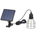 Solar Powered Hanging LED Light with Extension Cord