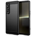 Sony Xperia 1 VI Brushed TPU Case - Carbon Fiber
