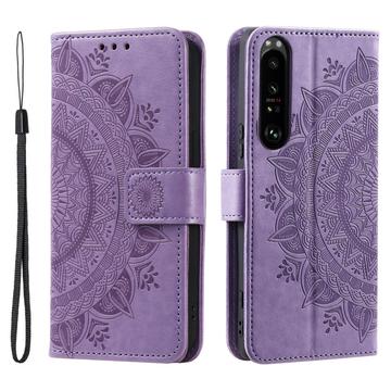 Sony Xperia 1 VI Mandala Series Wallet Case - Purple