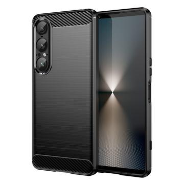 Sony Xperia 1 VII Brushed TPU Case - Carbon Fiber