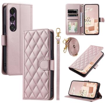 Sony Xperia 1 VII Luxury Quilted Wallet Case
