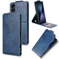 Sony Xperia 1 VII Vertical Flip Case with Stand - Dark Blue