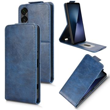 Sony Xperia 1 VII Vertical Flip Case with Stand - Dark Blue