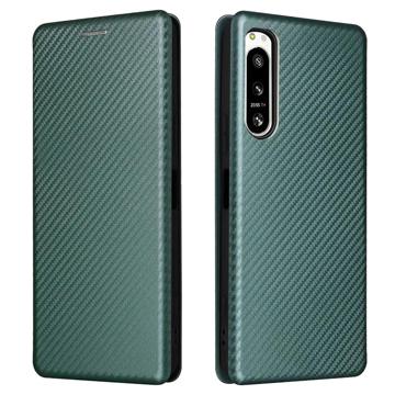 Sony Xperia 5 IV Flip Case - Carbon Fiber