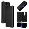 Sony Xperia Pro-I Flip Case - Carbon Fiber - Black