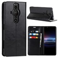 Sony Xperia Pro-I Wallet Leather Case with Kickstand