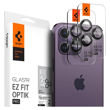Spigen Glas.tR Ez Fit Optik Pro iPhone 14 Pro/14 Pro Max/15 Pro/15 Pro Max Camera Lens Protector