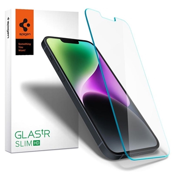 Spigen Glas.tR Slim iPhone 13/13 Pro/14/16e Tempered Glass Screen Protector