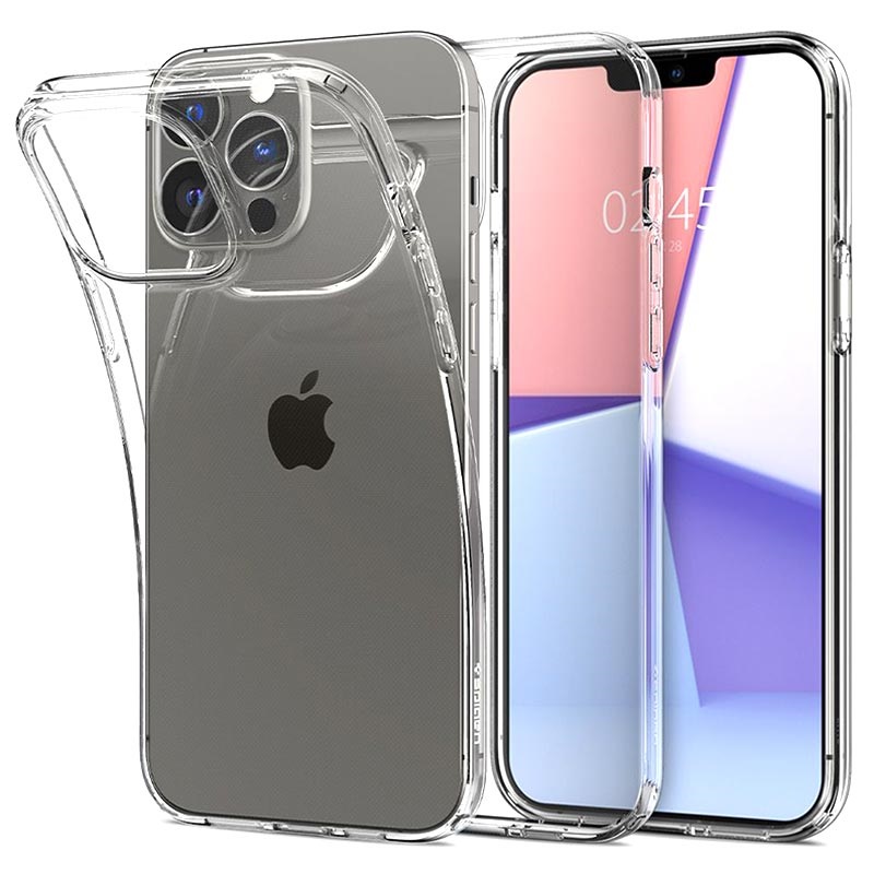 Silicone Spigen IPhone 13 Mini Liquid Crystal Back Cover Case at