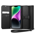 Spigen Wallet S iPhone 14 Wallet Case - Black