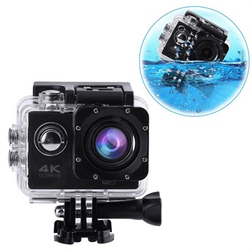 Sports SJ60 Waterproof 4K WiFi Action Camera (Open-Box Satisfactory) - Black
