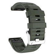 Sports Silicone Strap for Garmin Fenix ​​3 / 3 HR / 5X / 5X Plus / 6X / 6X Pro - Army Green