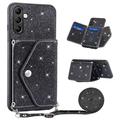 Samsung Galaxy A17/A14 5G Stardust Case with Card Holder - Black
