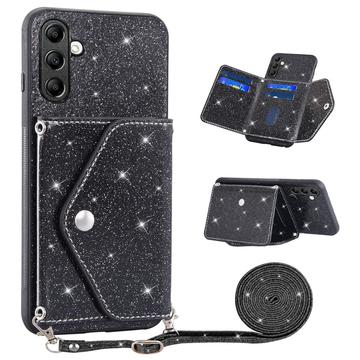 Samsung Galaxy A17/A14 5G Stardust Case with Card Holder - Black
