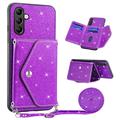 Samsung Galaxy S24 FE Stardust Case with Card Holder - Purple
