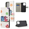 Style Series iPhone 13 Pro Max Wallet Case - Owl Couple