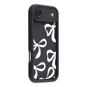 iPhone Air Stylish Shockproof TPU Case with Raised Edges - Black / Big Bow