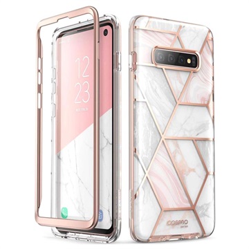 Supcase Cosmo Samsung Galaxy S10 Hybrid Case - Pink Marble