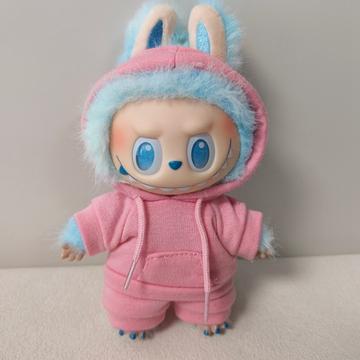 Sweatsuit Outfit Set Labubu Doll 17cm - Pink