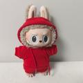 Labubu Doll 17cm Sweatsuit Outfit Set - Red