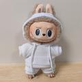 Labubu Doll 17cm Sweatsuit Outfit Set - White