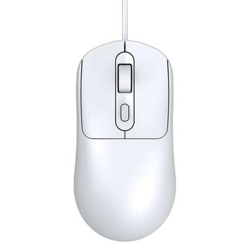 T-WOLF G580 Wired Mouse with 3D Anti-Slip Grille Scroll - White