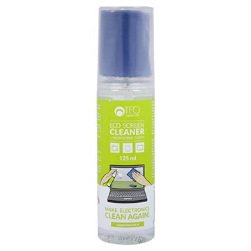 TFO LCD Screen Cleaning Kit - 125ml Liquid with Microfibre Cloth