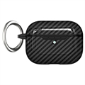 AirPods Pro 2 TPU Case with Carabiner - Carbon Fiber - Black