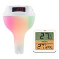 TS-PL04 Solar Wireless RGB Pool Thermometer with Indoor Receiver