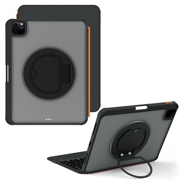 iPad 2022/2025/Air 11 2024/2025 TU3607 Backlit Magnetic Keyboard Case with 360 Rotating Stand