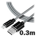 Tactical Fast Rope Charging Cable - USB-A/Lightning - 0.3m