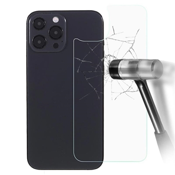 iPhone 16 Pro Max Tempered Glass Back Cover Protector - 9H - Clear